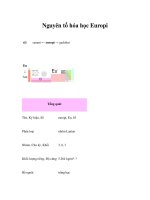 Nguyên tố hóa học Europi 63 samari ← europi → gadolini Eu ↓ Am Tổng quát Tên, Ký pot