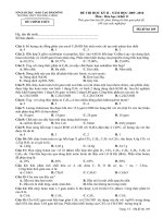 ĐỀ THI HỌC KÌ 2 (2009-2010)