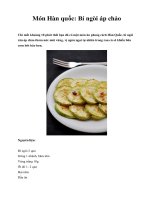 Món Hàn quốc: Bí ngòi áp chảo potx