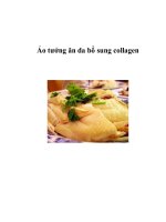 Ảo tưởng ăn da bổ sung collagen pdf