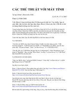 Các thủ thuật máy tính pptx