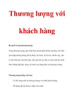 Thương lượng với khách hàng docx
