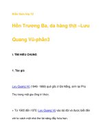 Kiến thức lớp 12 Hồn Trương Ba, da hàng thịt –Lưu Quang Vũ-phần3 ppt