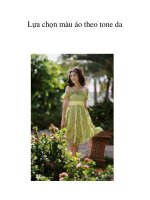 Lựa chọn màu áo theo tone da pptx