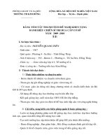 Báo cáo thành tích CSTĐ 2010