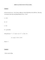 ĐỊNH LUẬT BẢO TOÀN NĂNG LƯỢNG doc