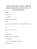 Cấp chứng chỉ hành nghề y tư nhân cho cá nhân đăng ký theo các hình thức khám ppt