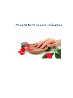 Móng bị bệnh và cách khắc phục ppt