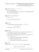 Đề khảo sát chất lượng lần 1 môn toán - Trường THPT Thuận Thành 1 docx