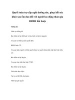 Quyết toán trợ cấp nghỉ dưỡng sức, phục hồi sức khỏe sau ốm đau đối với người lao động tham gia BHXH bắt buộc ppsx