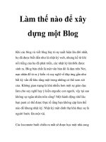 Làm thế nào để xây dựng một Blog pps