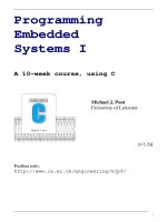 Programming Embedded Systems I ppt