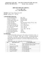 Biên Bản Xét Thi Đua năm 2010