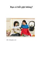 Bạn có biết giặt không? pps