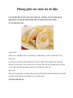 Phong phú các món ăn từ đậu pptx