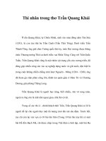 Thi nhân trong thơ Trần Quang Khải pptx