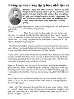 Những sự kiện lạ lùng nhất