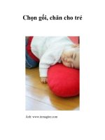 Chọn gối, chăn cho trẻ docx