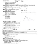 Kiểm tra Học kỳ I Toán 6 (Số 01)
