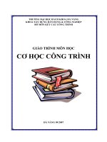 Cơ học công trình 1 doc