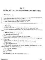 Giáo trình điều dưỡng ngoại khoa (Bài 17) potx