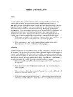 STRESS AND INTONATION