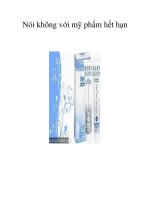 Nói không với mỹ phẩm hết hạn docx