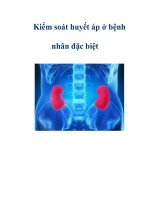 Kiểm soát huyết áp ở bệnh nhân đặc biệt potx