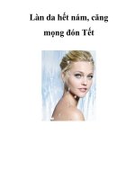 Làn da hết nám, căng mọng đón Tết potx