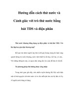 Hướng dẫn cách thử nước ppt