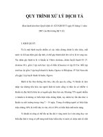 QUY TRÌNH XỬ LÝ DỊCH TẢ doc