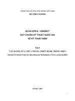 Quy định quy chuẩn quốc gia về kỹ thuật điện phần 12 ppt