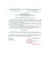 Số: 76/QĐ-PGD&ĐT ngày 25/5/2010 Quyết định v/v Công nhận danh hiệi 