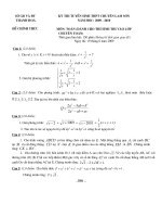 Toán vào 10 Trường Lam Sơn 1