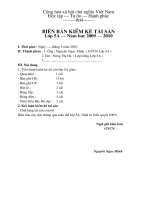 Biên bản kiểm kê 1