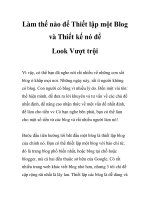 Làm thế nào để Thiết lập một Blog và Thiết kế nó để Look Vượt trội docx