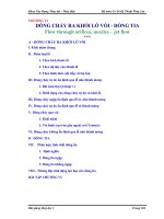 Cơ Sở Kỹ Thuật Thủy Lợi - DÒNG CHẢY RA KHỎI LỖ VÒI - DÒNG TIA doc