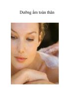 Dưỡng ẩm toàn thân pdf