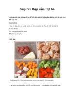 Súp rau thập cẩm thịt bò Món súp này nhẹ nhàng dễ ăn, dễ tiêu hóa mà chế docx