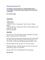 Món ngon ân tình quê Việt pps