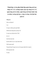 Thành lập và cho phép thành lập ngân hàng mô trực thuộc Sở Y tế, và thuộc bệnh viện trực thuộc Sở Y tế, ngân hàng mô tư nhân, ngân hàng mô thuộc bệnh viện tư nhân, trường đại học y, dược tư thục trên địa bàn quản lý doc