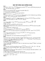 HÌNH KHÔNG GIAN ÔN THI