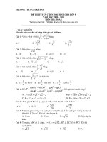 Đề thi HSG Toán 9 - số 2