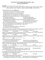 đề thi thử tốt nghiệp hóa 12 2010 đề 5