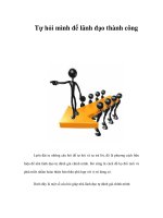 Tự hỏi mình để lãnh đạo thành công potx