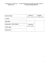 đề thi HSG máy tính Môn sính Quảng Ngãi