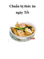 Chuẩn bị thức ăn ngày Tết pptx