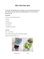 Sữa chua hoa quả ppt