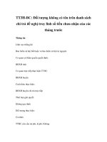 TT3H-BC: Đối tượng không có tên trên danh sách chi trả đề nghị truy lĩnh số tiền chưa nhận của các tháng trước ppt