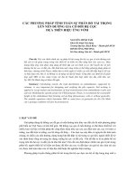 CÁC PHƯƠNG PHÁP TÍNH TOÁN SỰ PHÂN BỐ TẢI TRỌNG LÊN NỀN ĐƯỜNG GIA CỐ BỞI HỆ CỌC DỰA TRÊN HIỆU ỨNG VÒM docx